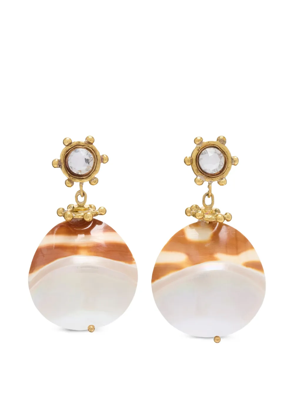 Ulla Johnson crystal-embellished drop earrings - Oro
