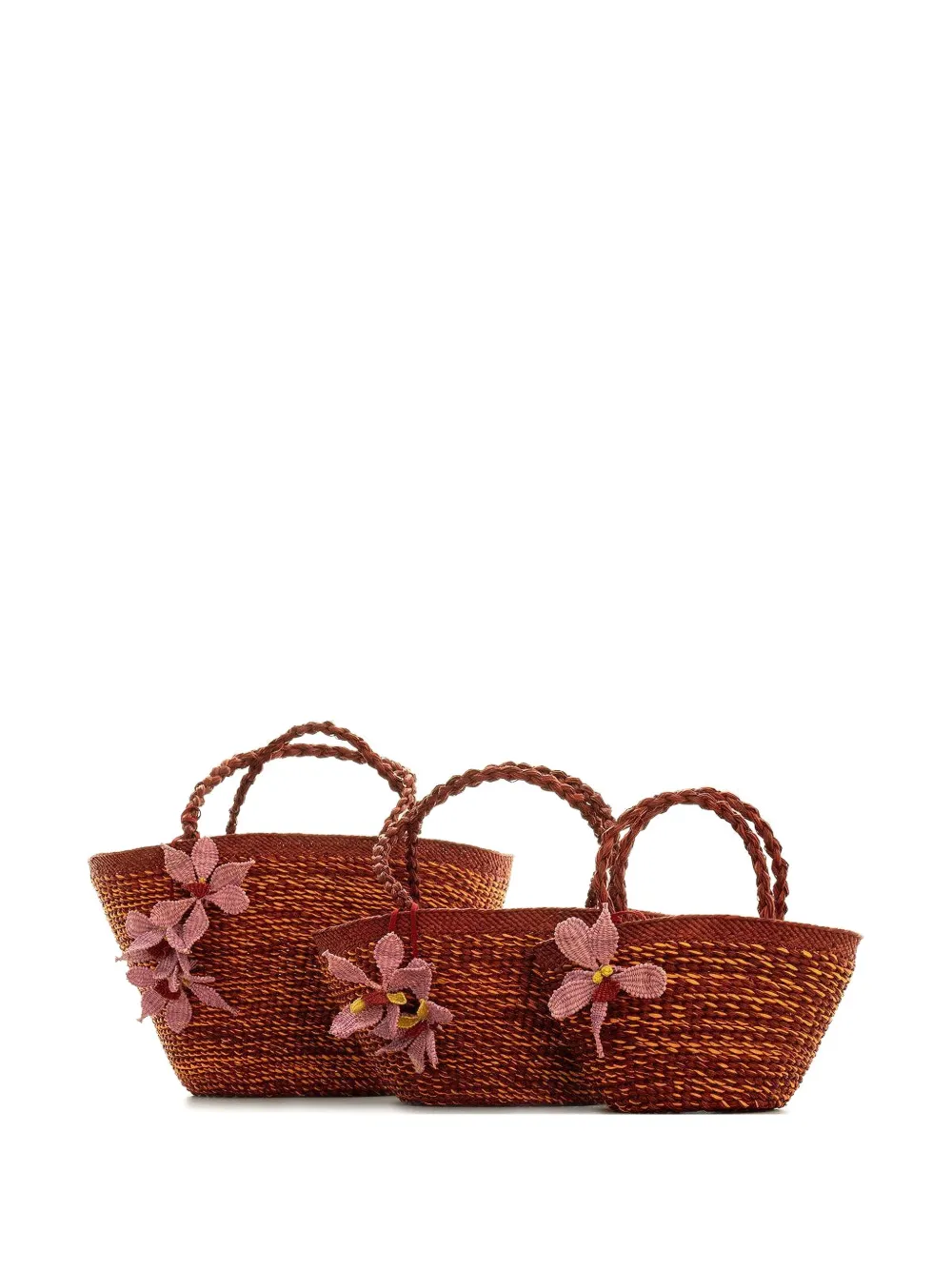 Amor Y Mezcal Flower-detail Tote Bag In Red