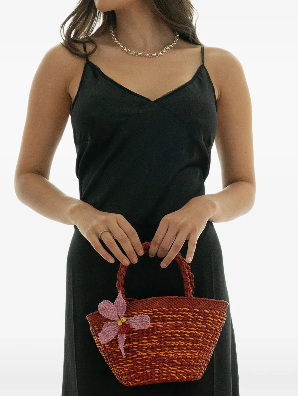  Amor Y Mezcal Flower-detail Tote Bag - Red 