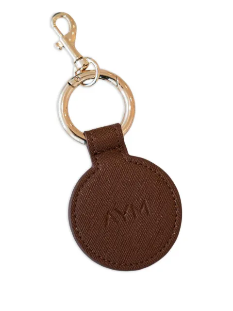 AMOR Y MEZCAL round-shape leather clip