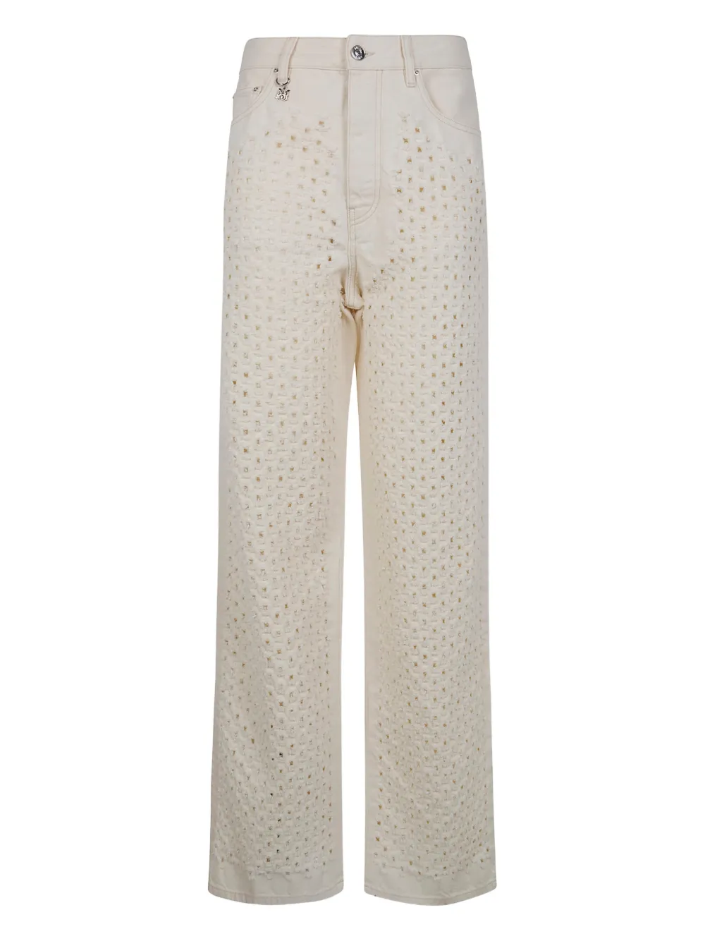 AMIRI laser-cut wide leg denim - Toni neutri