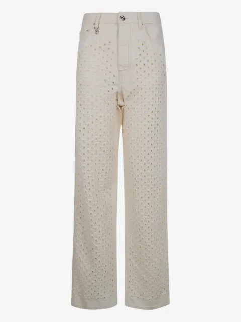 AMIRI laser-cut wide leg denim