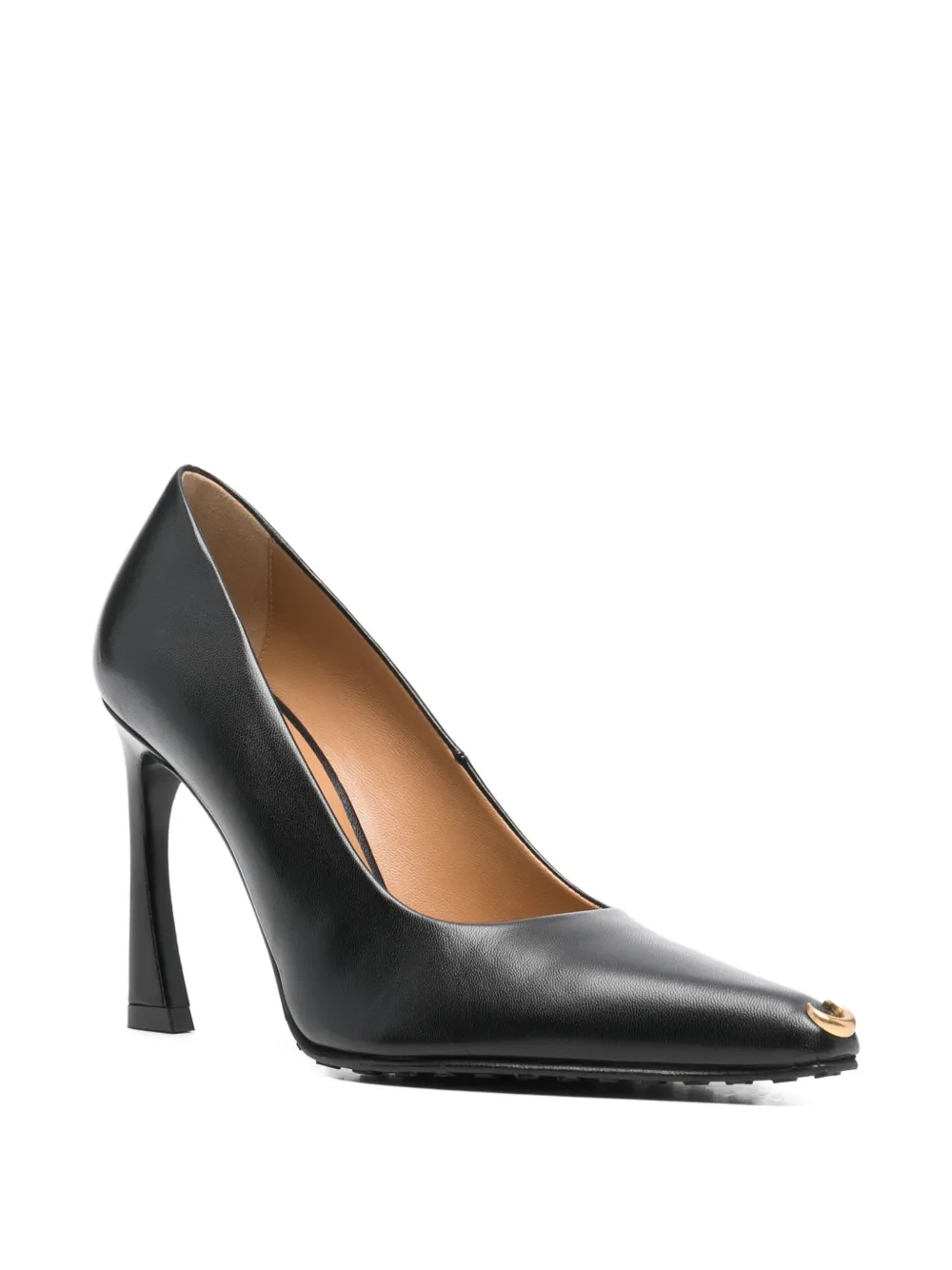 Marine Serre MS Kiss point-toe pumps Zwart