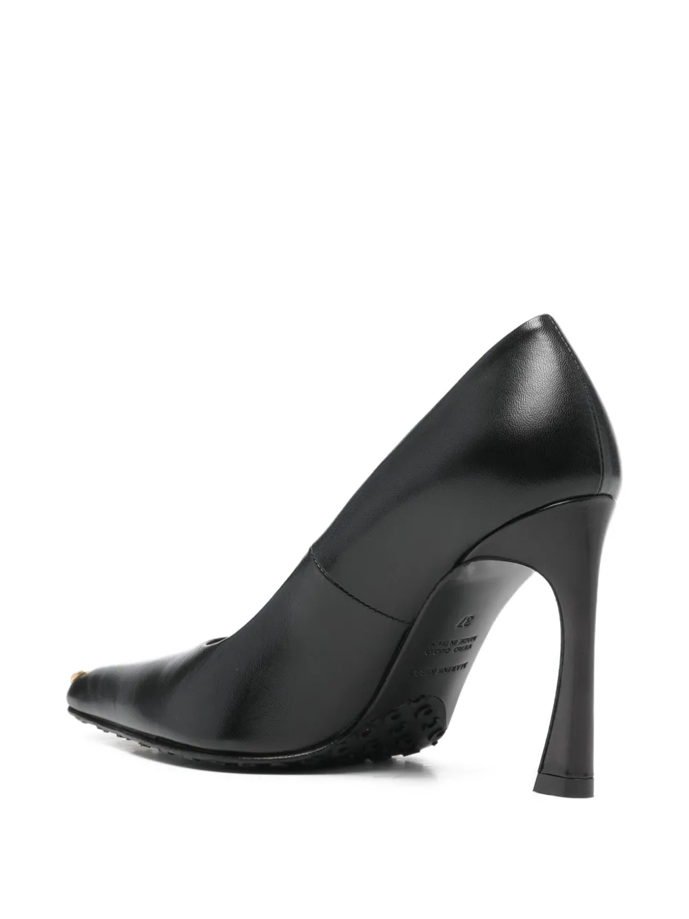 Marine Serre MS Kiss point-toe pumps Zwart