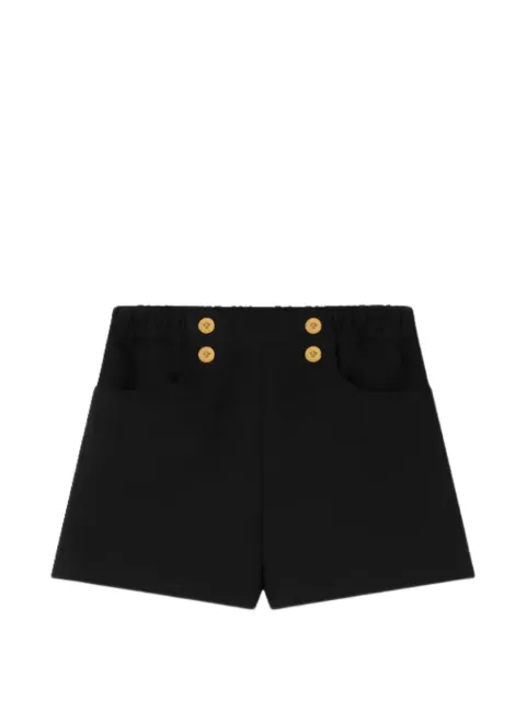 Versace Kids button-embellished shorts