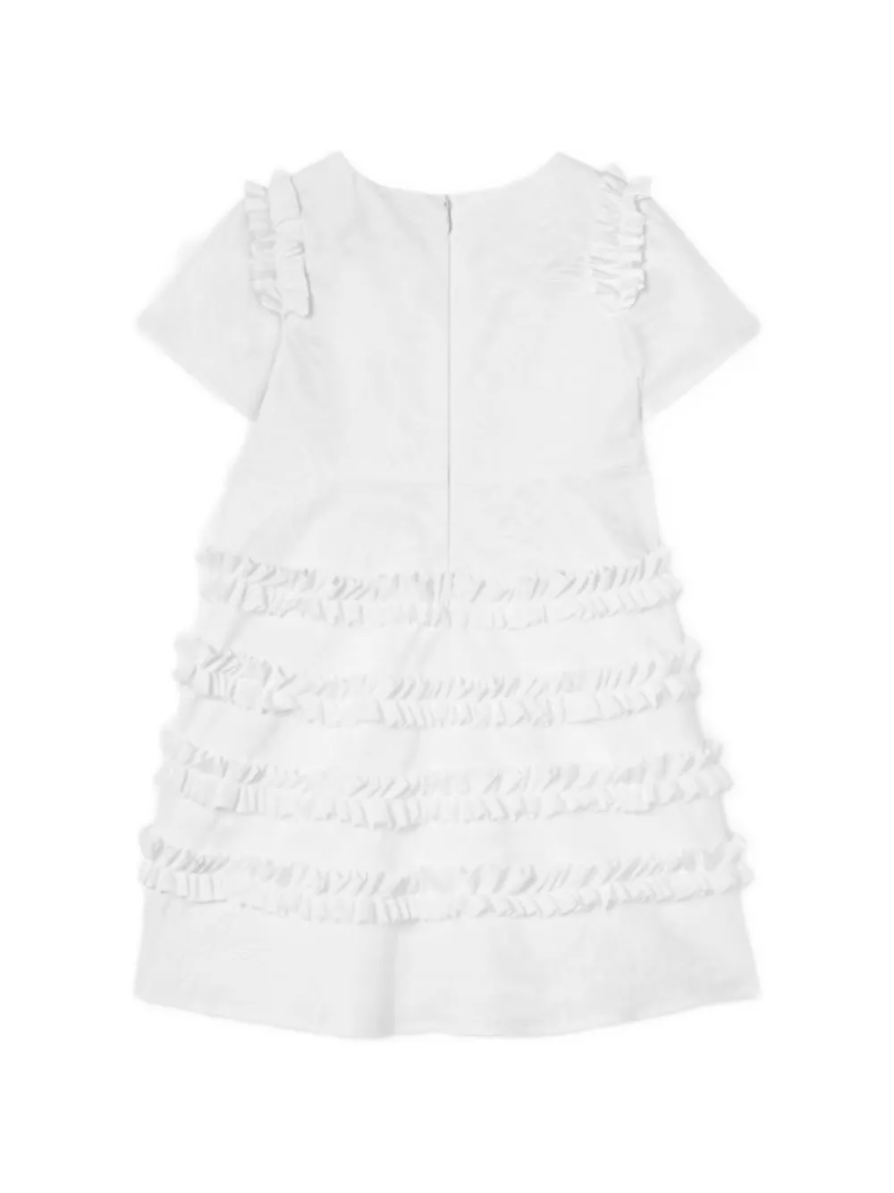 Ruffled Jacquard Dress