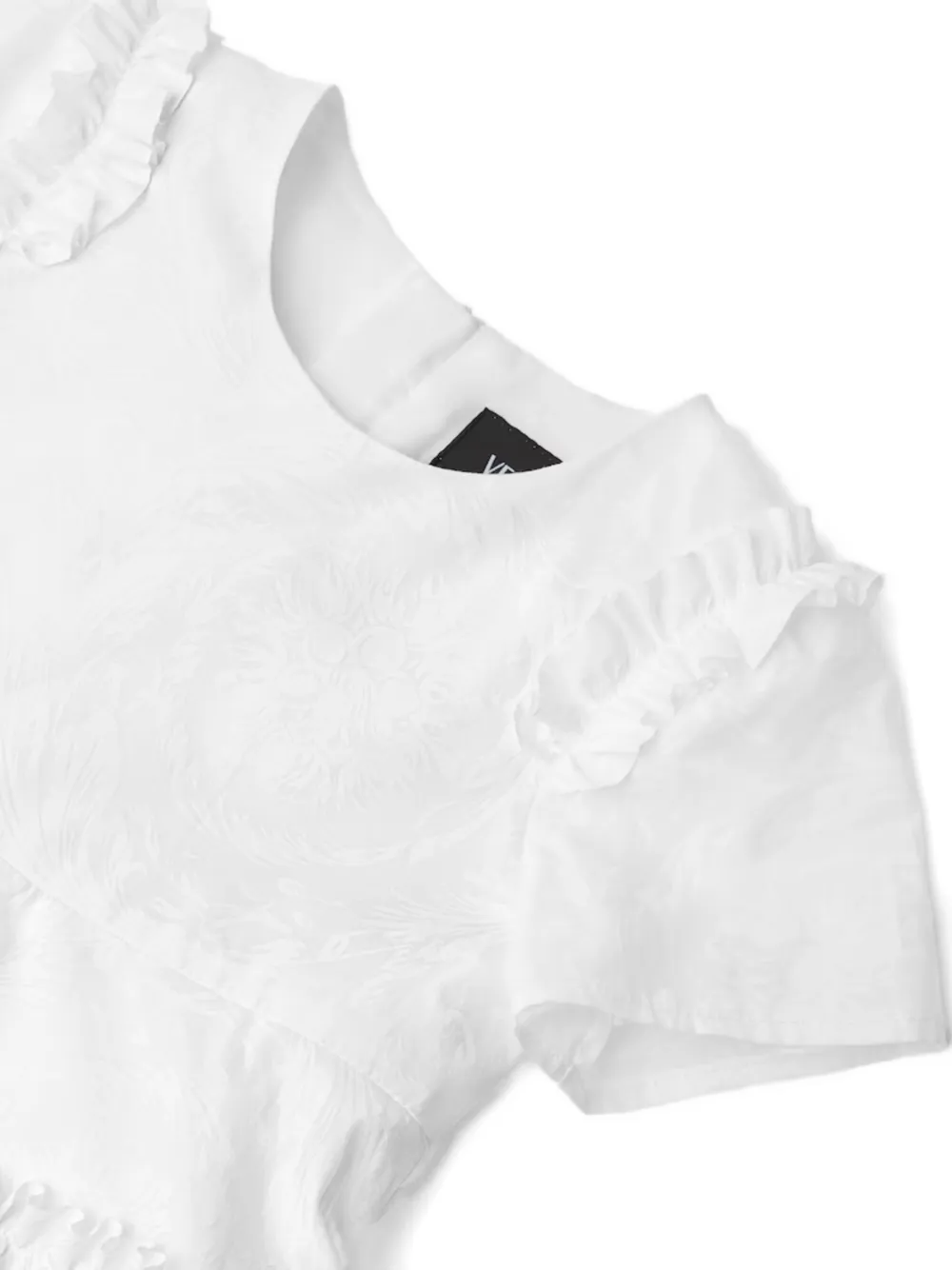 Ruffled Jacquard Dress