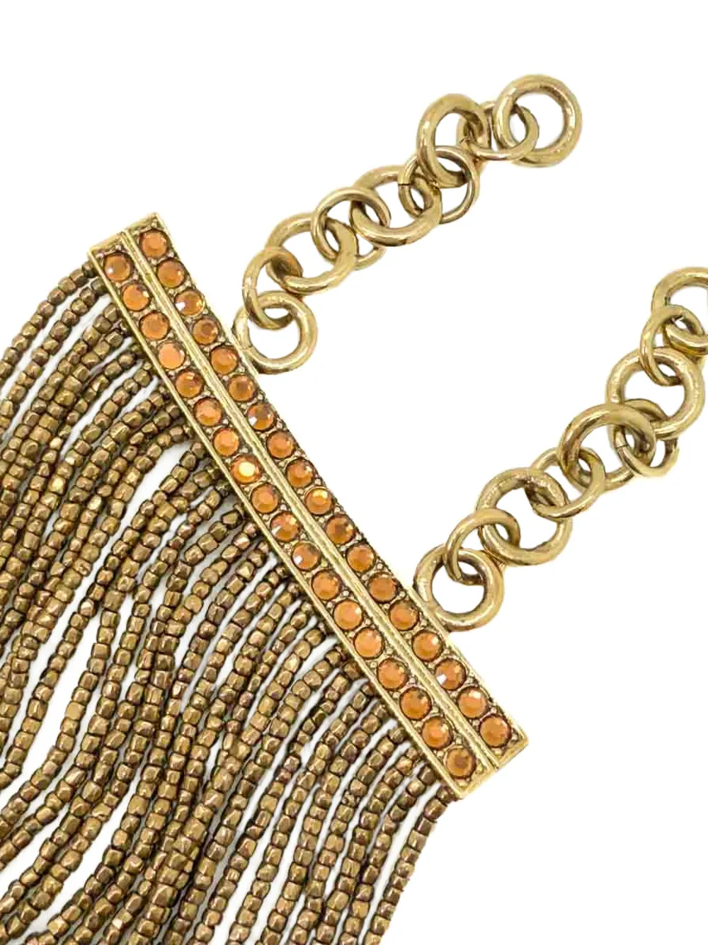 Dior Pre-owned 1997-1998 Masai Choker Necklace in Gold, view 4