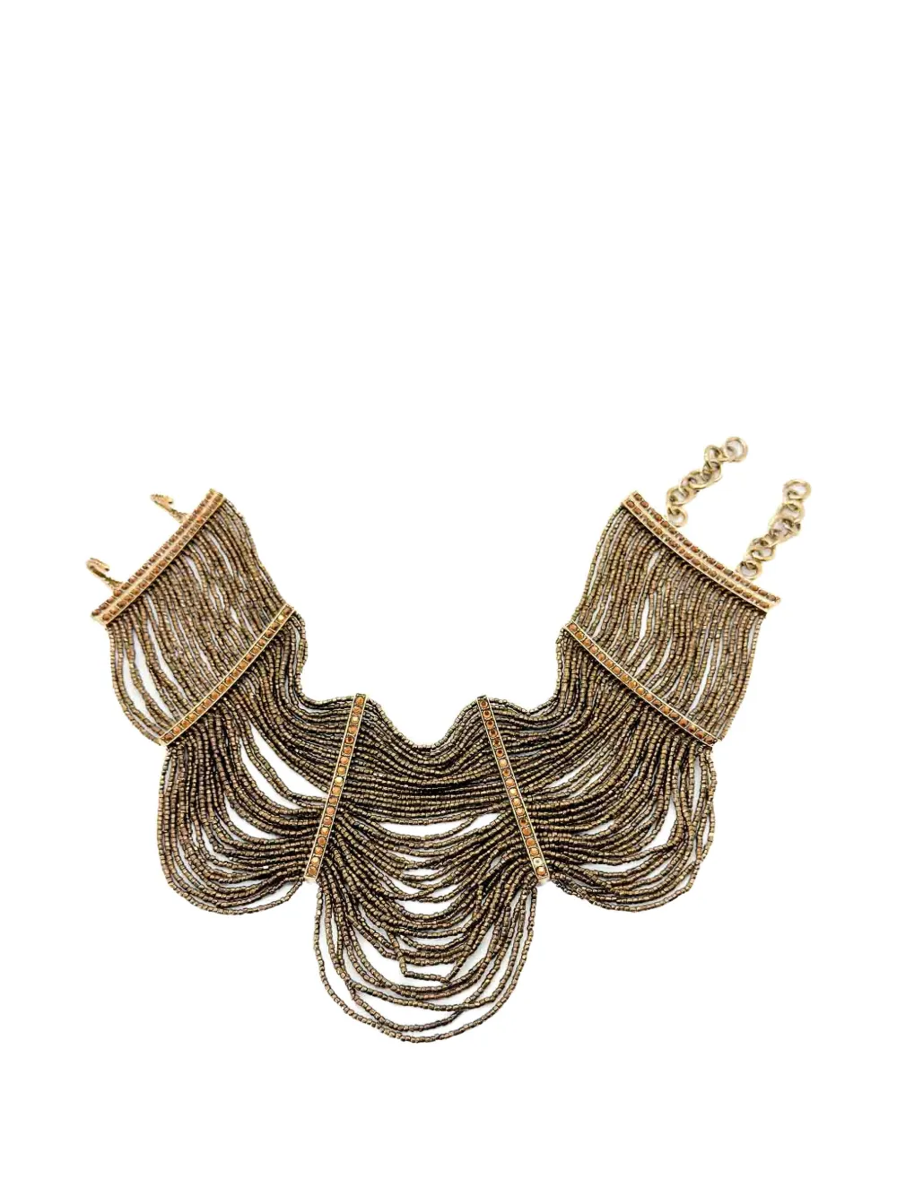 Dior Pre-owned 1997-1998 Masai Choker Necklace in Gold