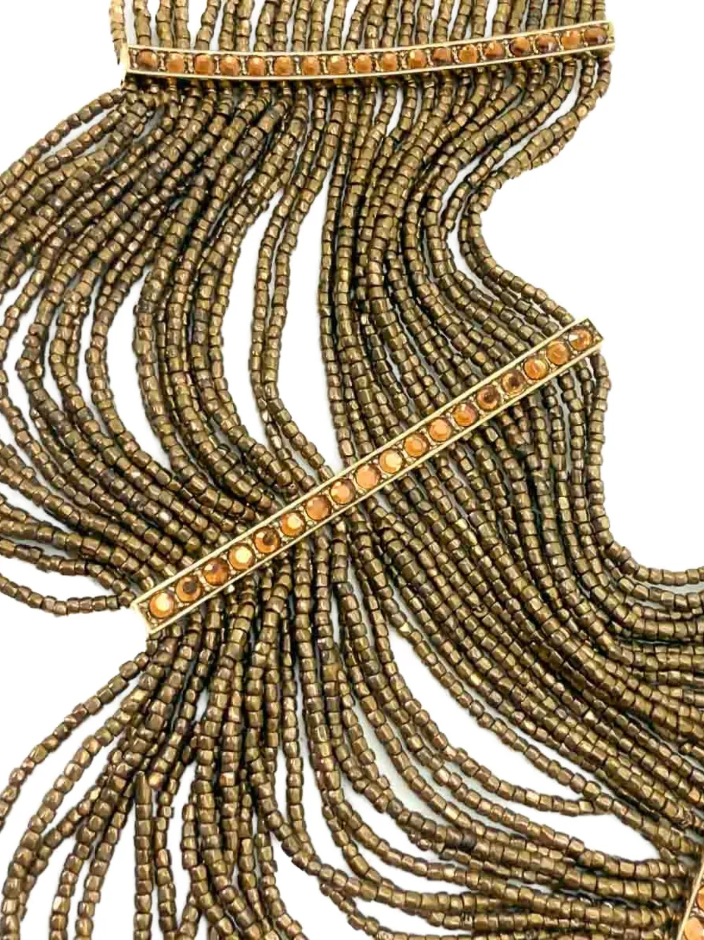 Dior Pre-owned 1997-1998 Masai Choker Necklace in Gold, view 3
