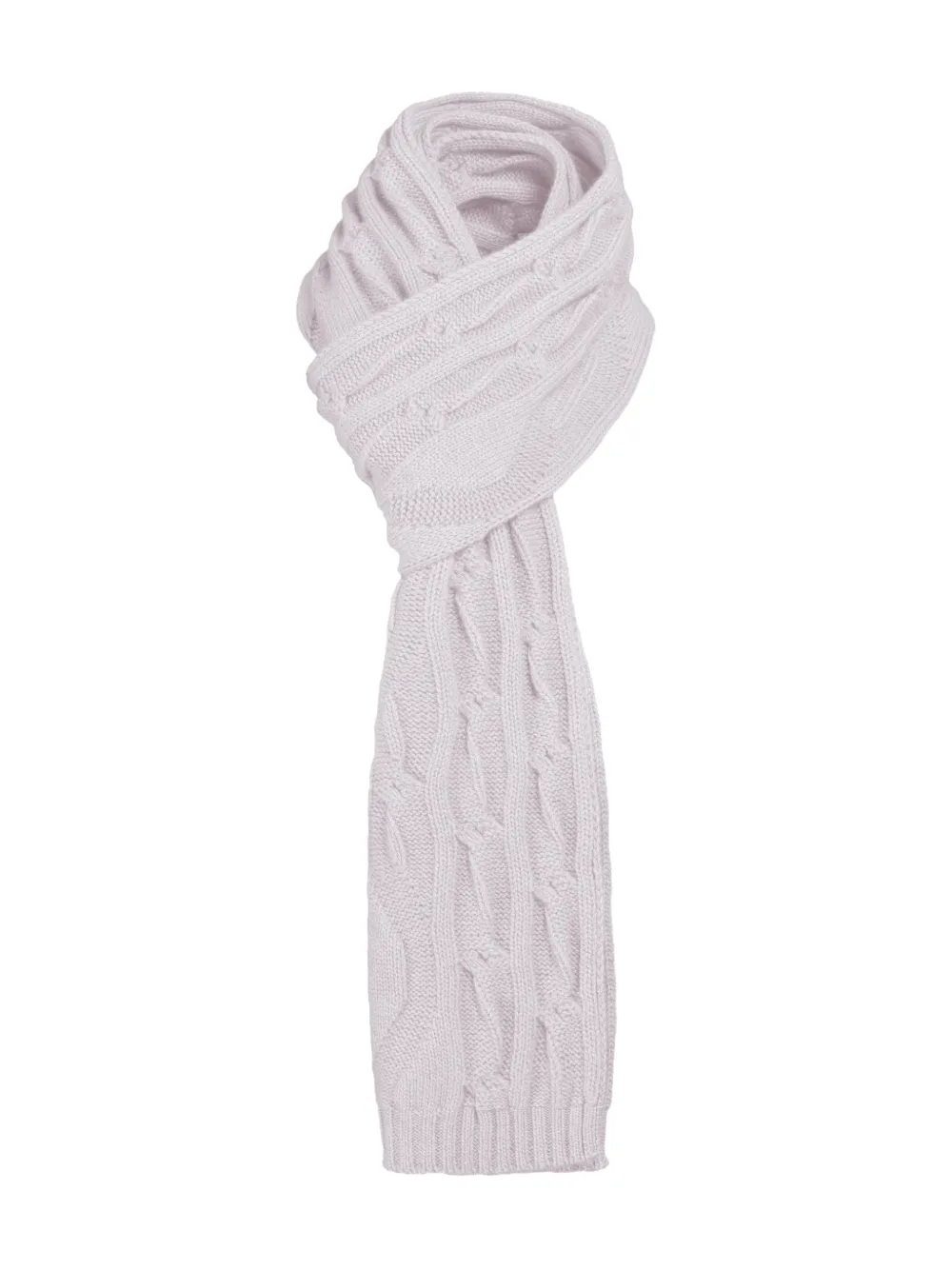 Moorer Samia cable-knit scarf - Toni neutri
