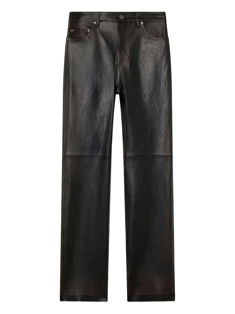 Golden Goose leather trousers - Rosso