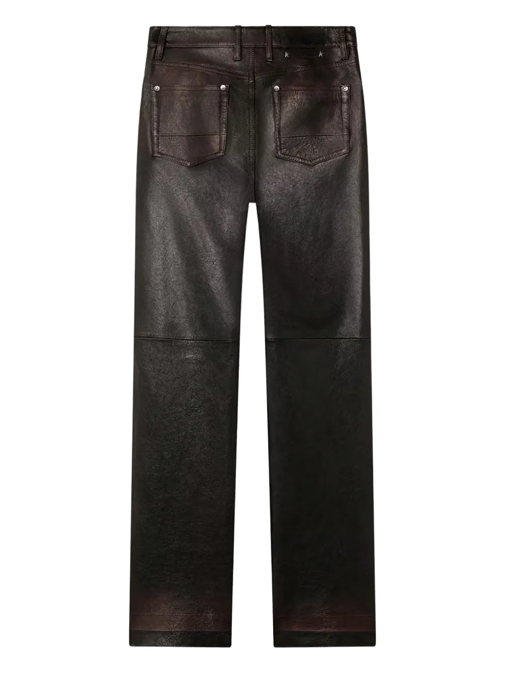 Golden Goose leather trousers - Rood