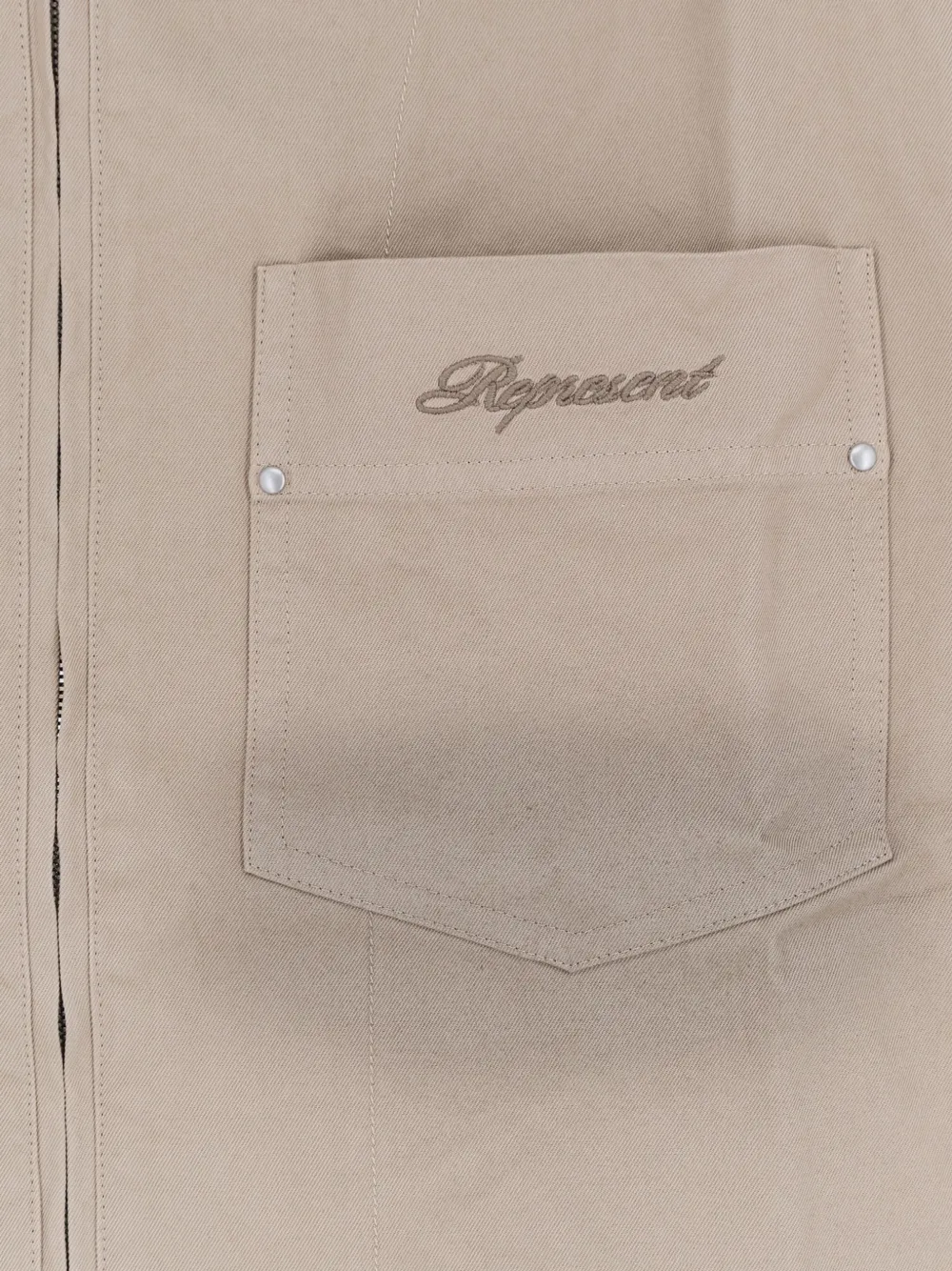  Represent Zip-up Pocket Shirt - Neutrals 
