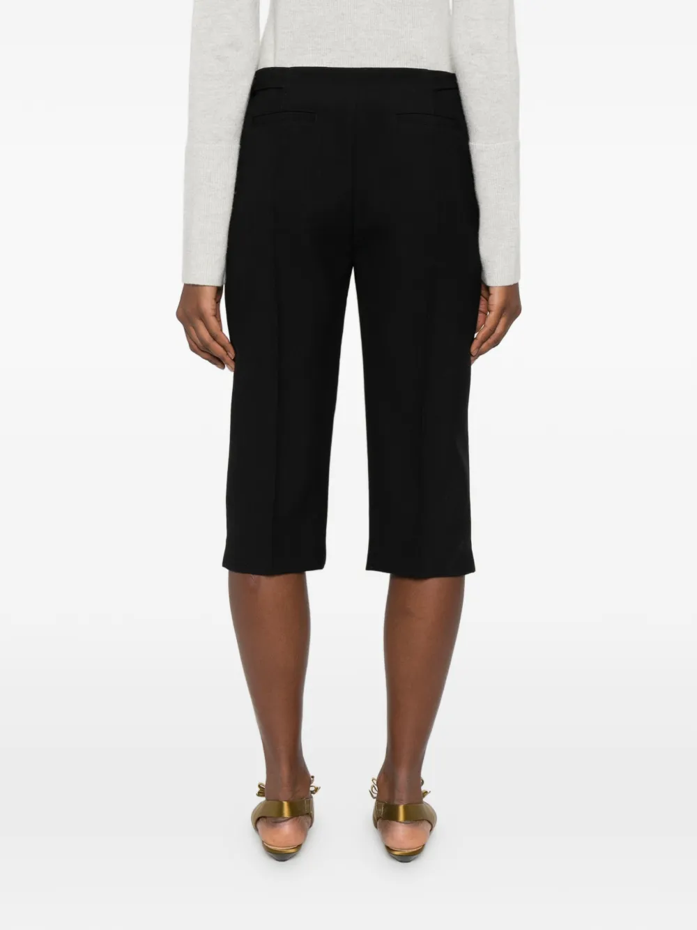 Chloé Cropped pantalon Zwart