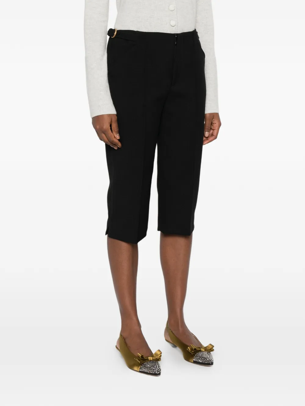 Chloé Cropped pantalon Zwart