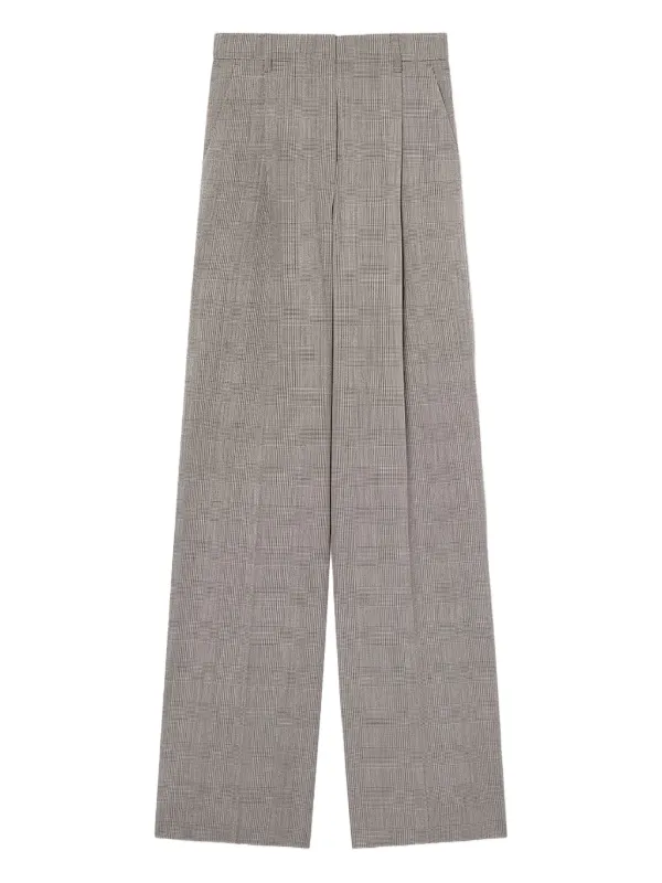 Golden Goose Oversized Pants in Gray Prince of Wales Check in Neutrals