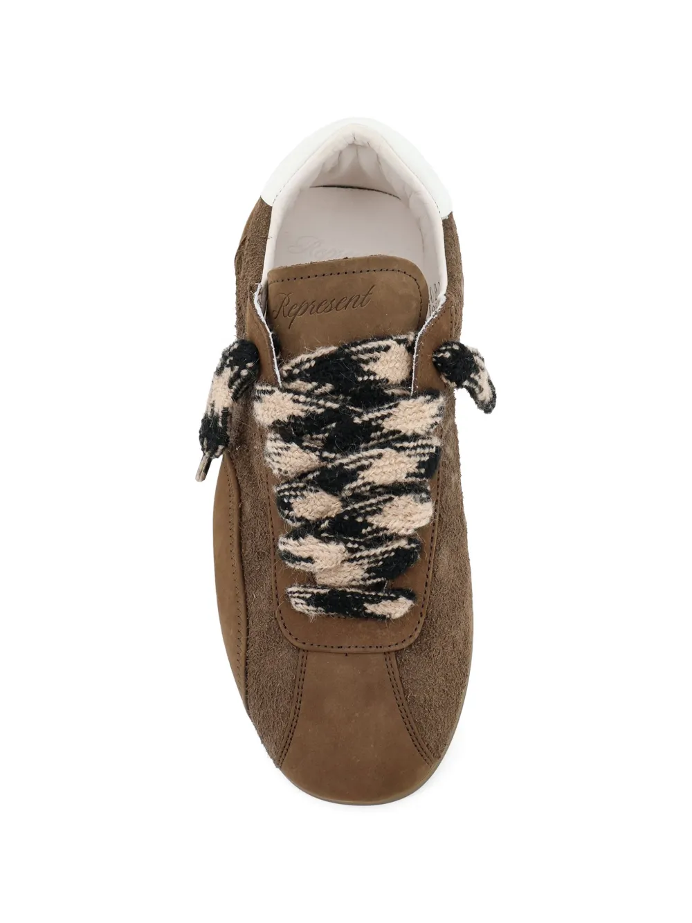 Represent Low-Pro Nubuck patterned-laces sneakers Bruin