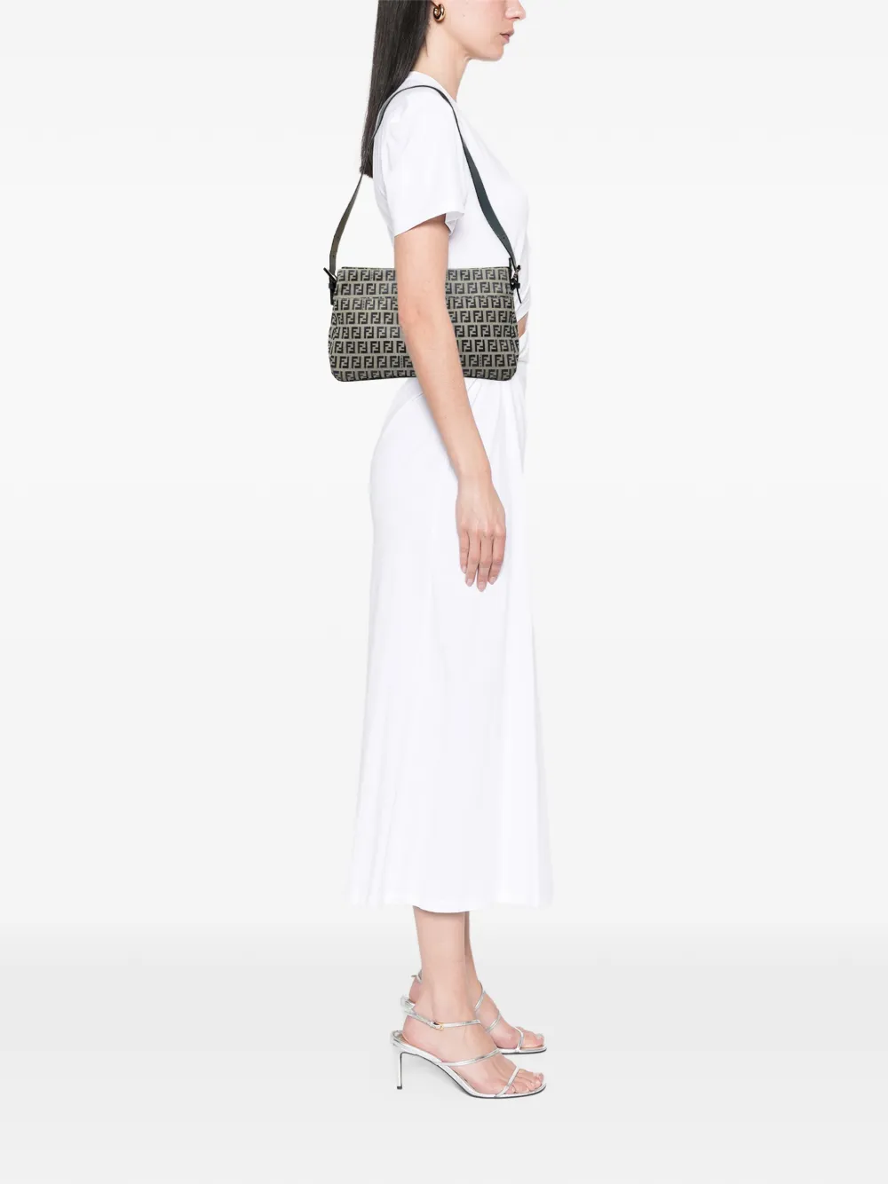 Fendi Pre-Owned 2000-2010 Zucchino Canvas shoulder bag | Pre-Owned | Image 2