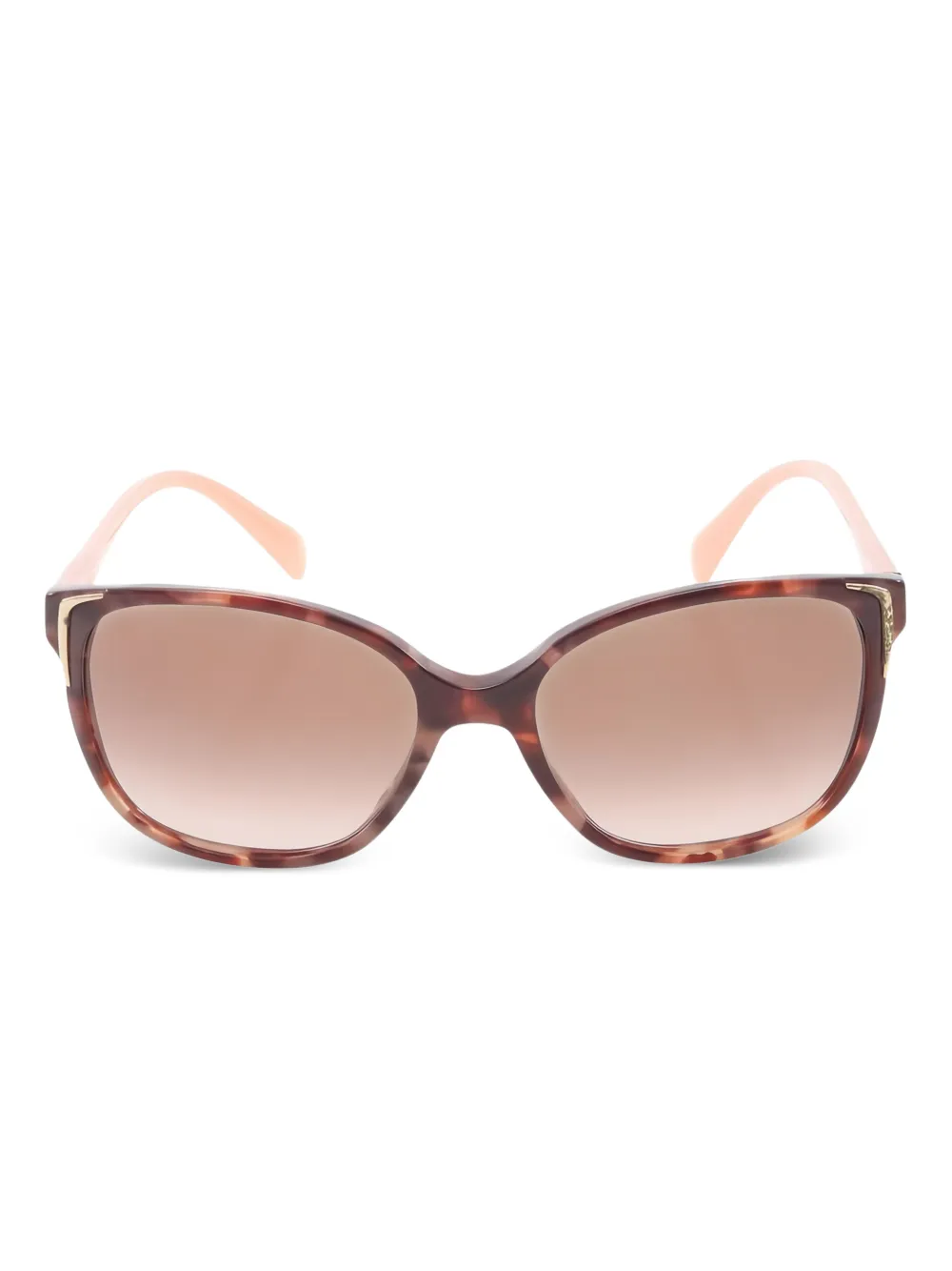 Prada Pre-Owned 2010s SPR01O geometric-frame sunglasses | Brown | Image 1