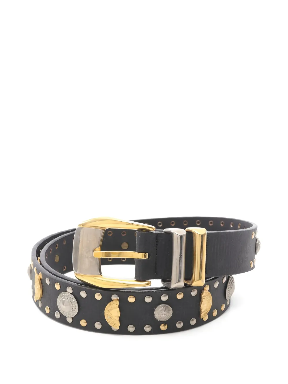 Versace Pre-Owned cinturón con apliques Medusa Coin 2000 | negro | Image 1