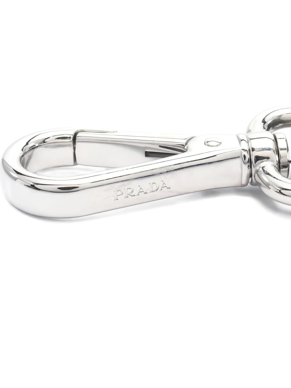 PRADA Pre-owned 2020s Saffiano Keyring In Black