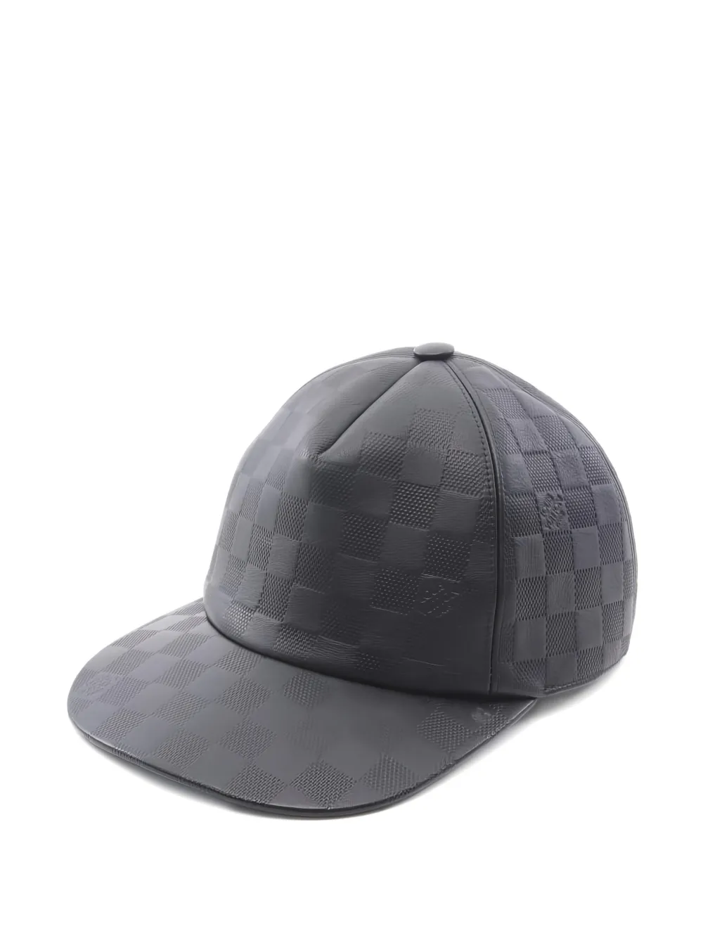 Pre-owned Louis Vuitton 2020 Damier Infini Buckle Cap In Gray