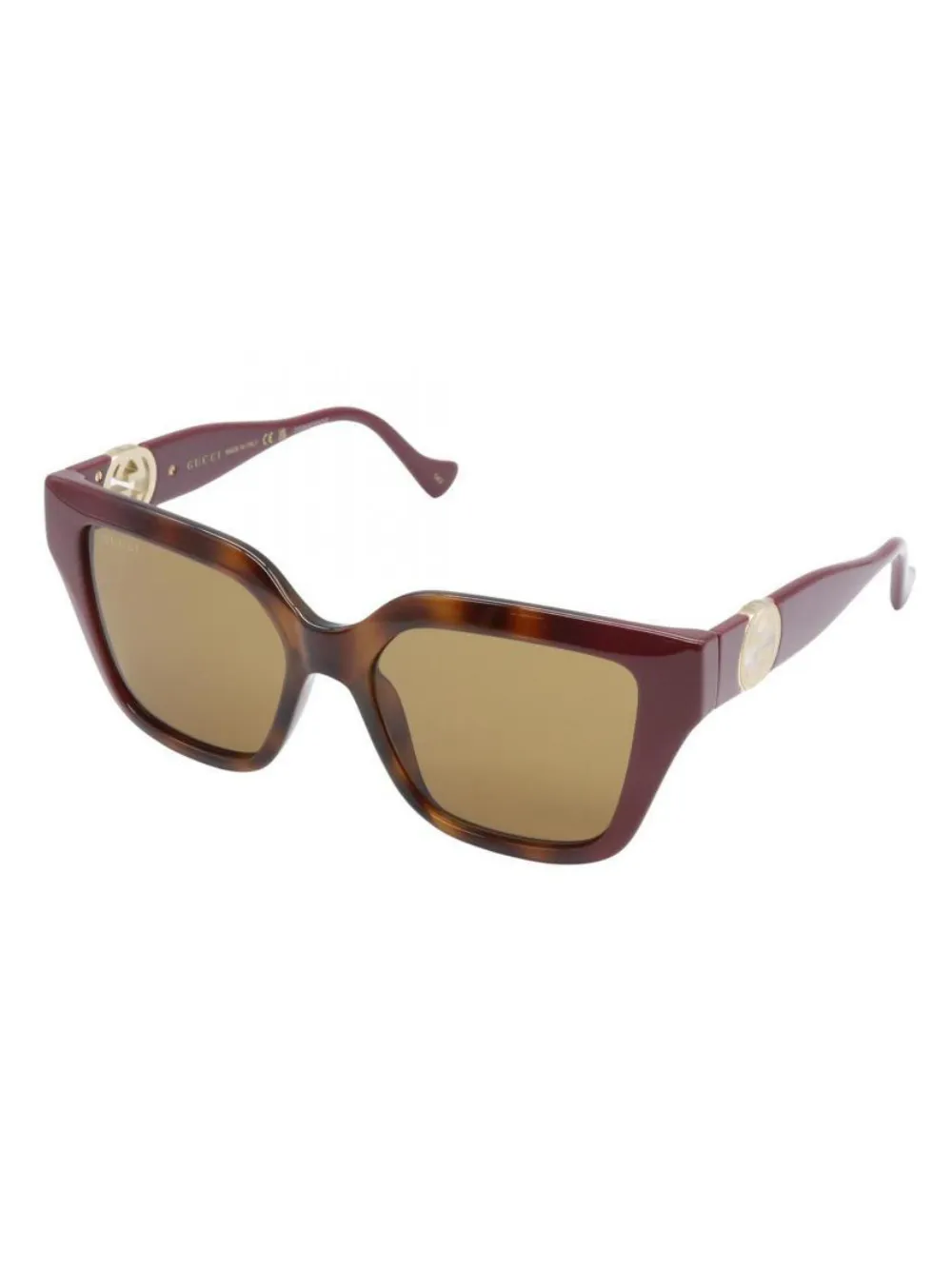Gucci Pre-Owned 2020s geometric-frame logo sunglasses | Men | Image 2