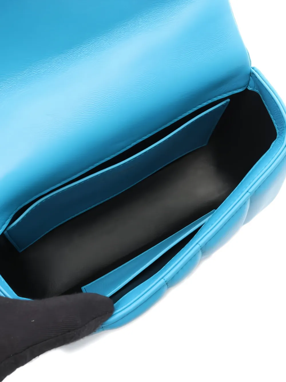 Pre-owned Bvlgari 2010s X Ambush Serpenti Quilted Leather Belt Bag In Blue