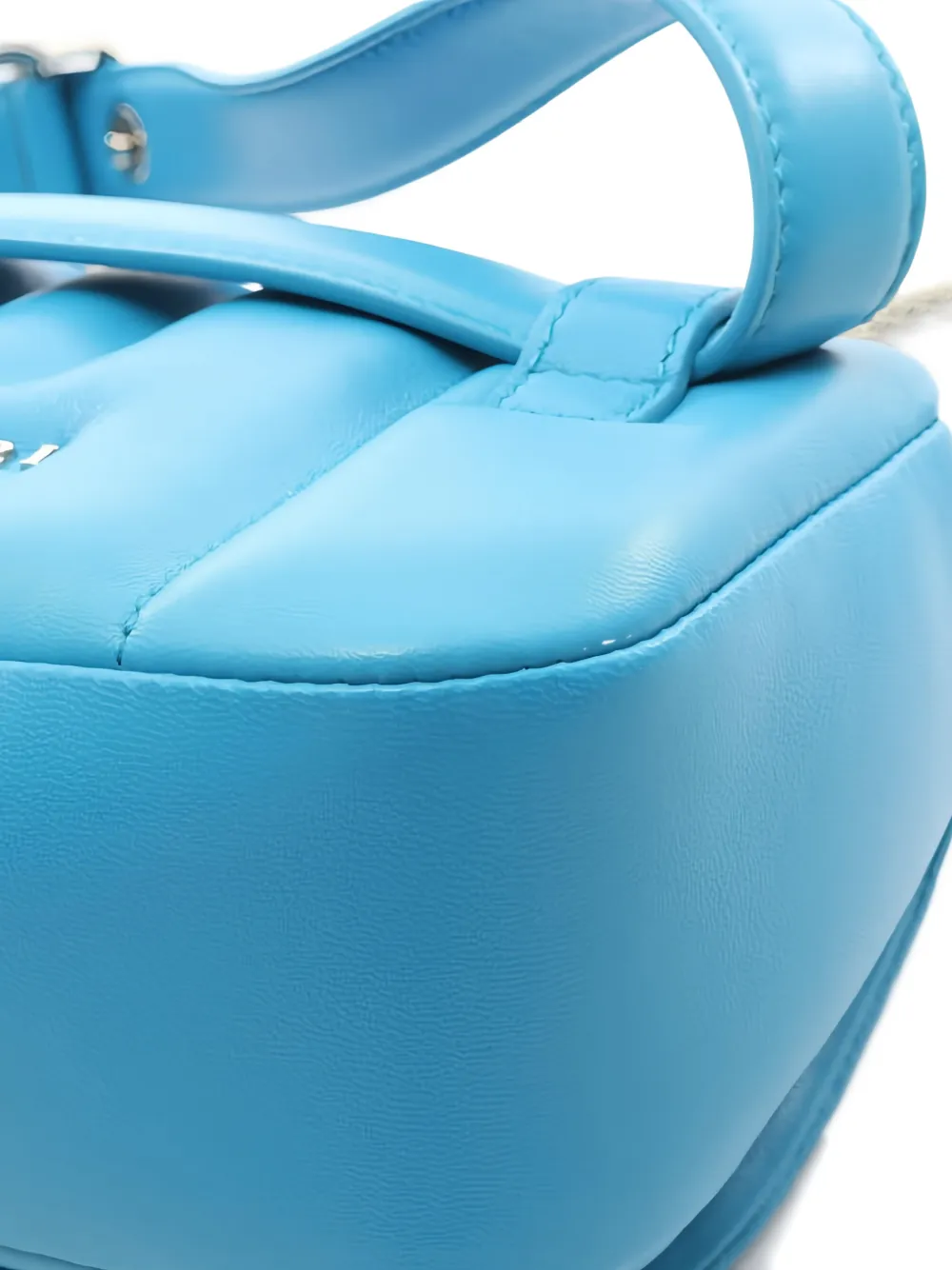 Pre-owned Bvlgari 2010s X Ambush Serpenti Quilted Leather Belt Bag In Blue