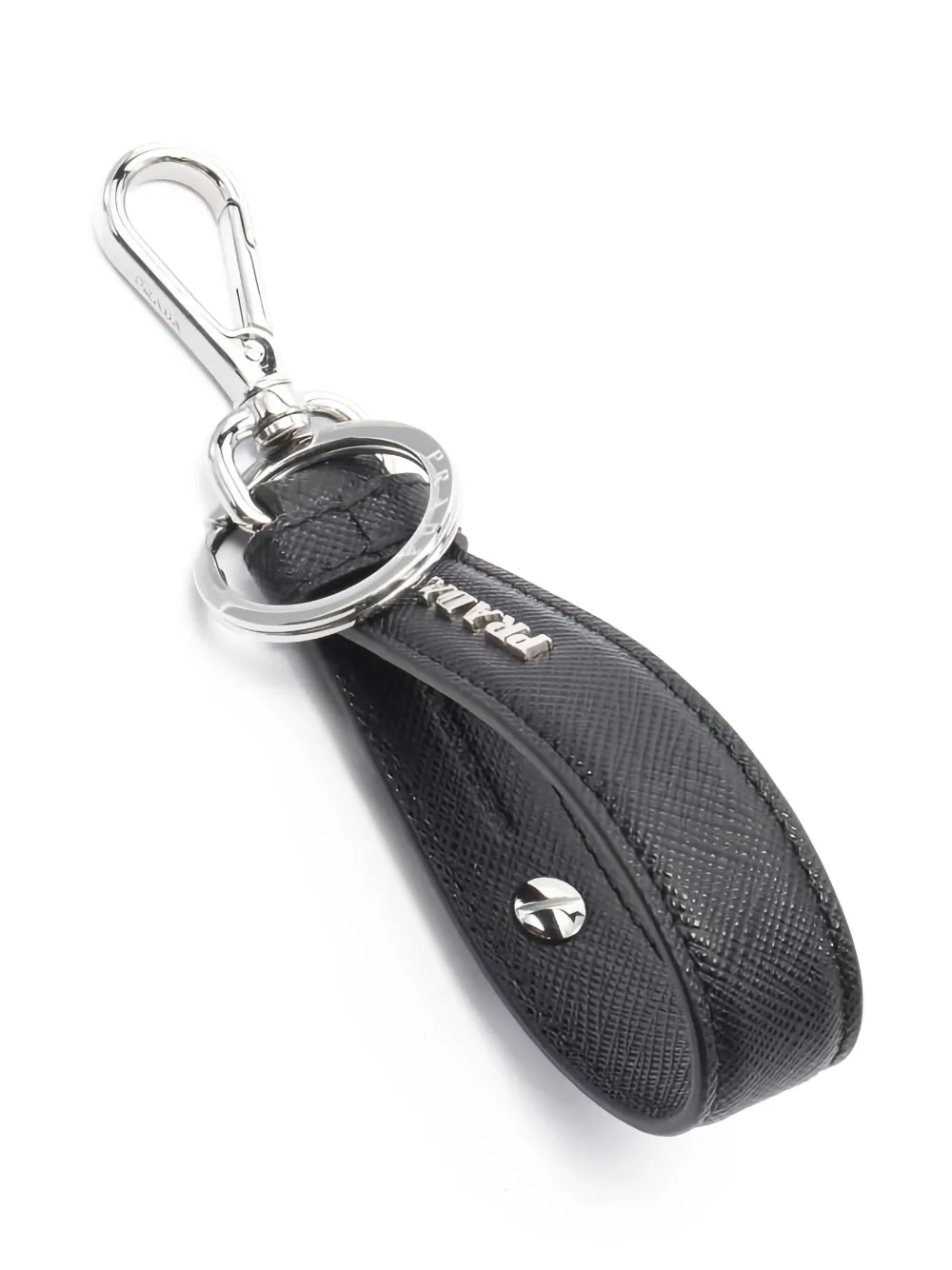 Prada Pre-Owned Saffiano 皮质钥匙扣（2020年代典藏款） | 男士 | Image 2