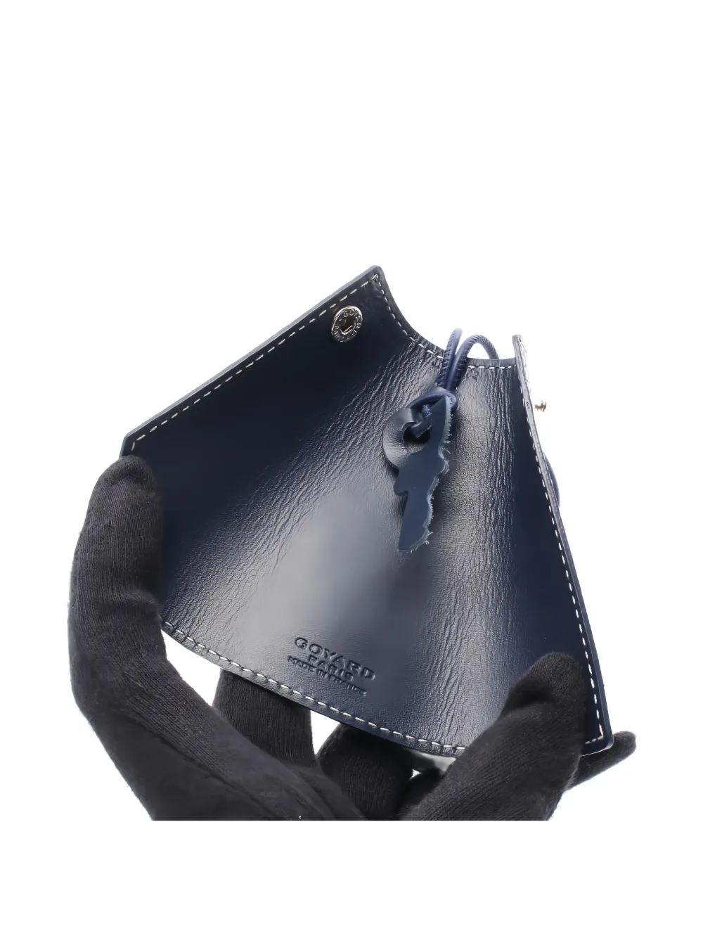 GOYARD Pre-owned 2010s Key Charm Canvas Keyring In Blue