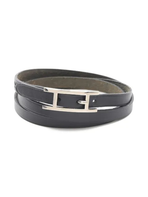 Hermès Pre-Owned 2001 Api 3 long leather bracelet