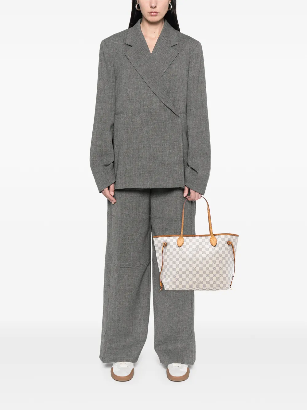 Louis Vuitton Pre-Owned 2011 Damier Azur Neverfull MM tote bag | Pre-Owned | Image 2