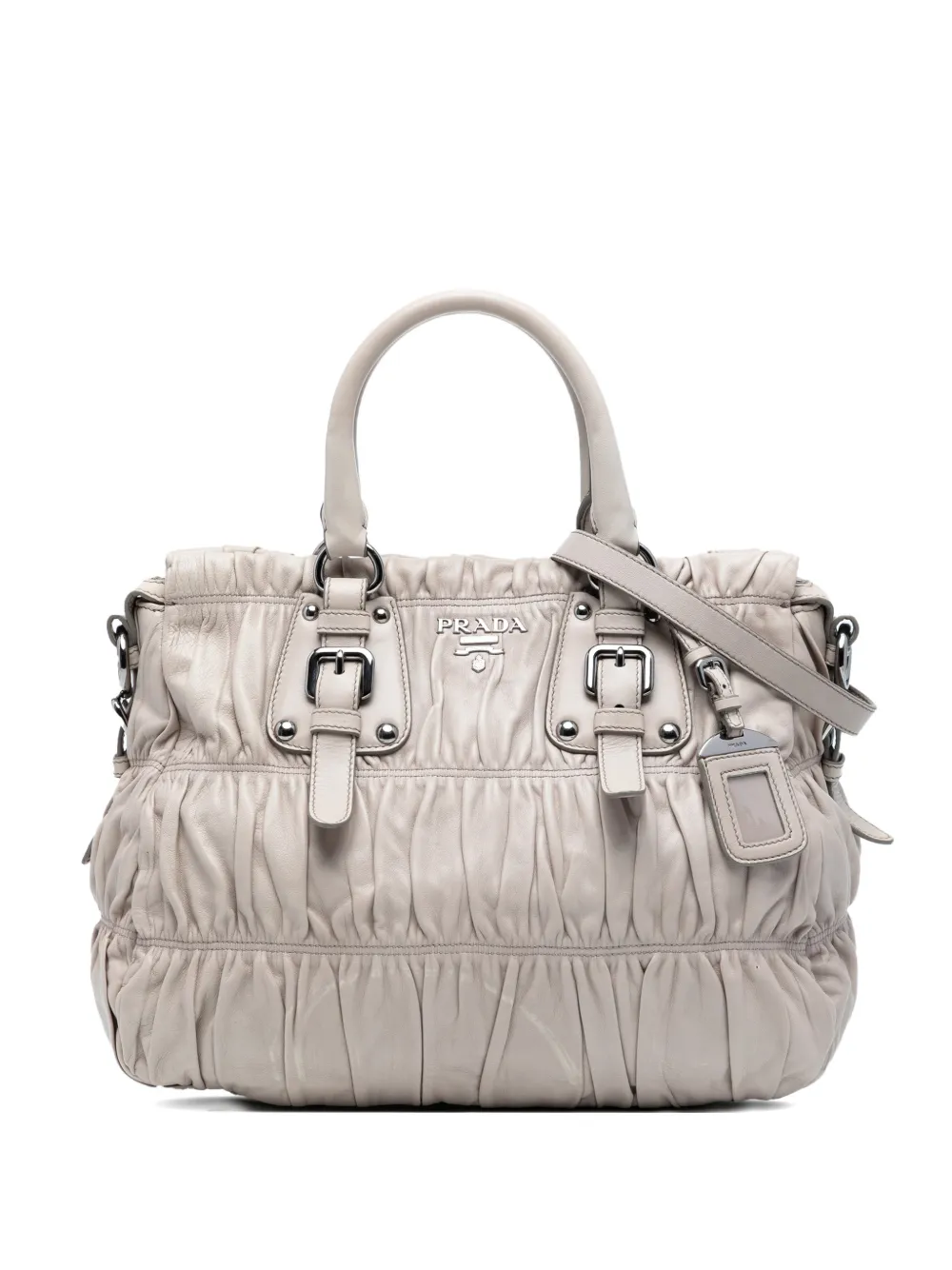 Prada Pre-Owned 2000-2017 Nappa Gaufre satchel | Brown | Image 1