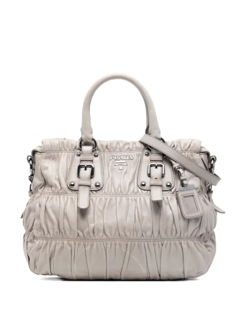 Prada Pre-Owned bolsa satchel Gaufre de piel de napa 2000-2017