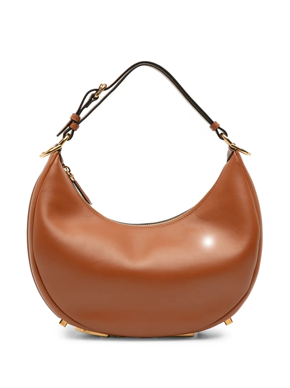Fendi Pre-Owned 2010-2025 Small Leather Fendigraphy hobo bag - Marrone