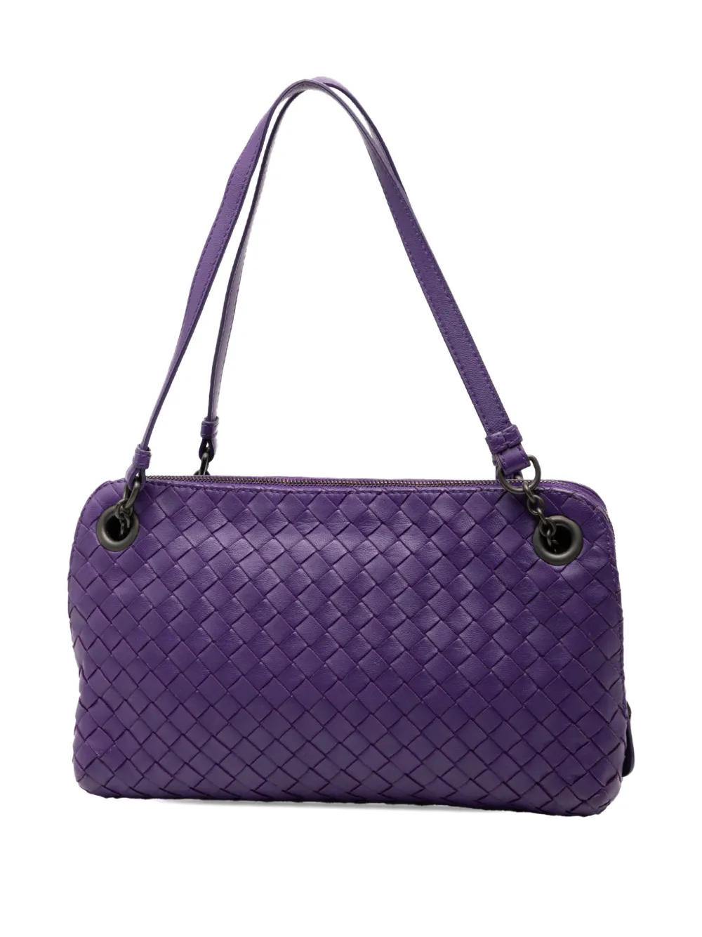 2012-2025 Nappa Intrecciato Triple Zip Shoulder Bag