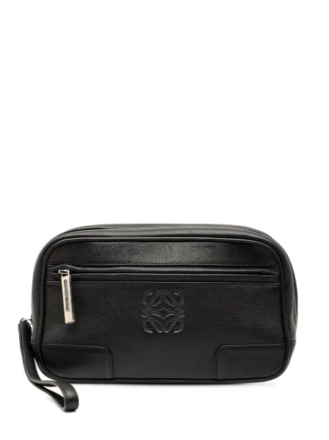 Loewe Pre-Owned 2010-2025 Leather Anagram clutch bag