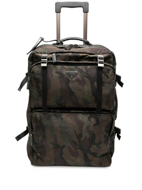 Prada Pre-Owned 2013-2025 Tessuto Camouflage Trolley travel bag