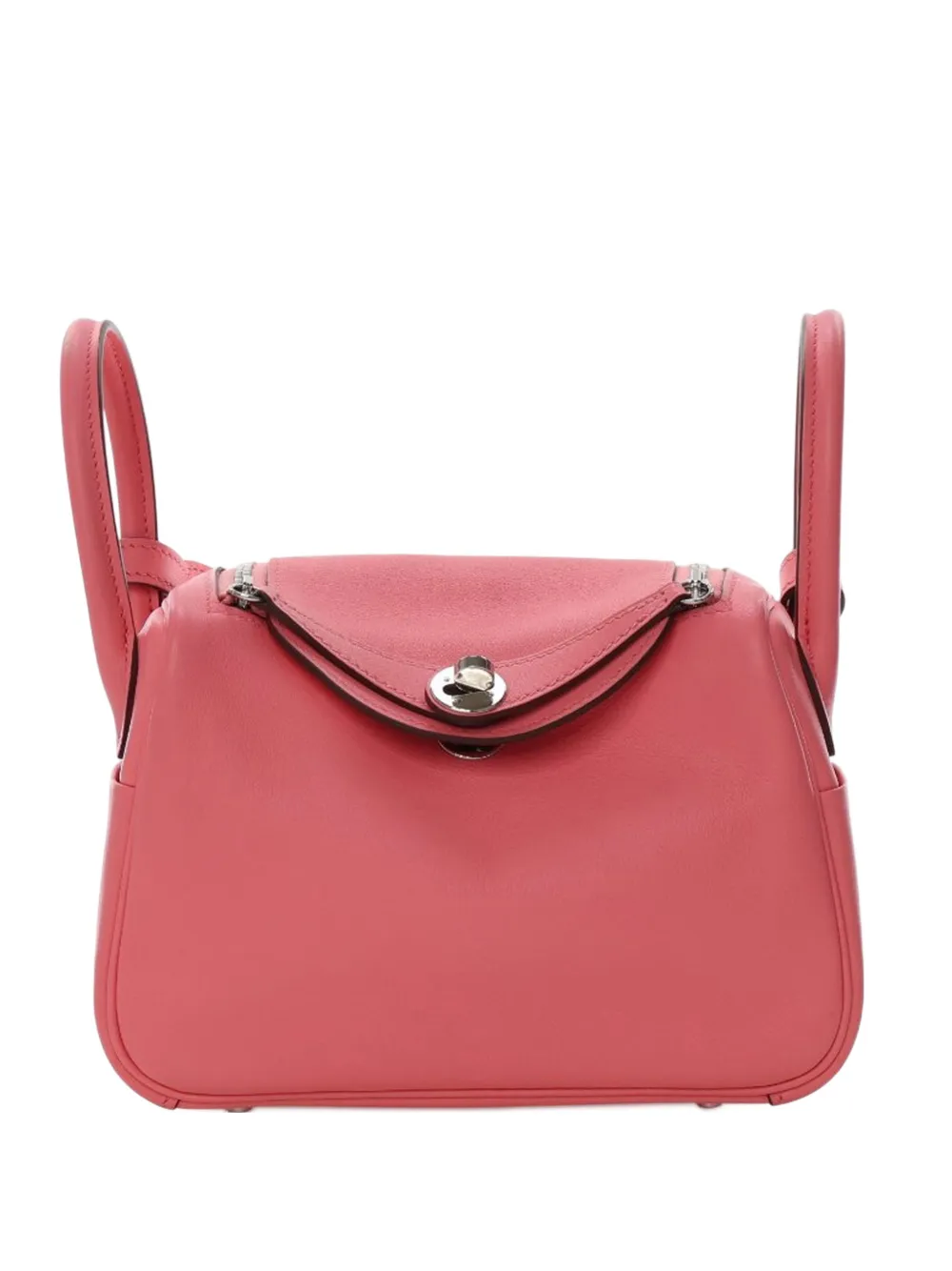 Pre-owned Hermes 2021 Mini Swift Lindy 20 Satchel In Pink