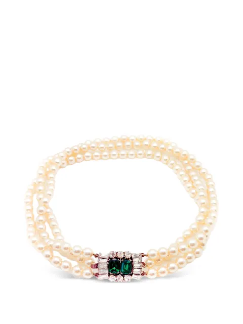 Jennifer Gibson Jewellery 1960s faux-pearl choker
