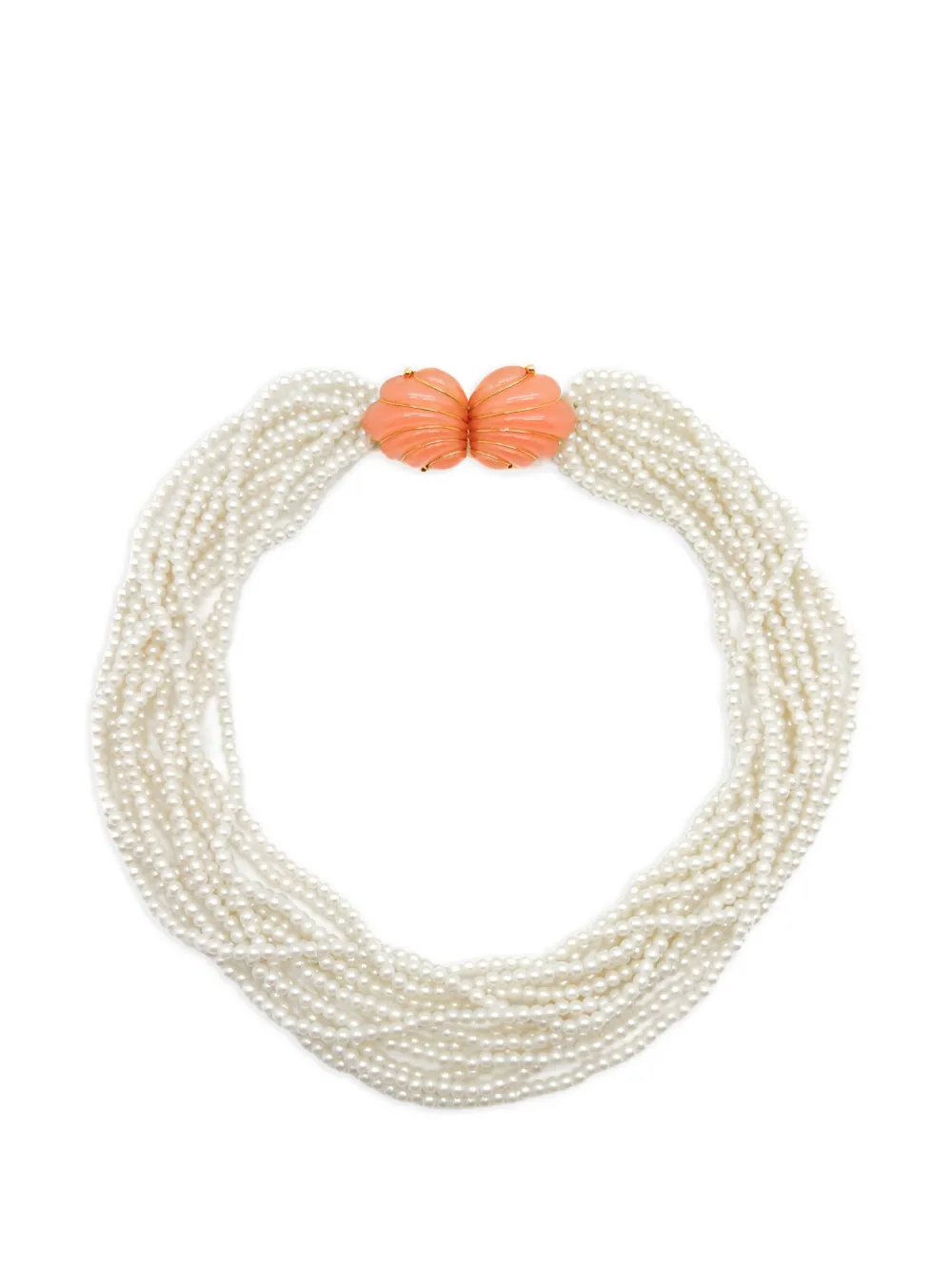 Jennifer Gibson Jewellery Collana Trifari con perle anni '80 - Oro