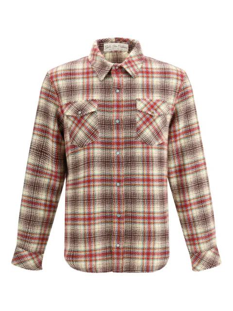 GOD'S TRUE CASHMERE Balance tartan chest-pocket shirt