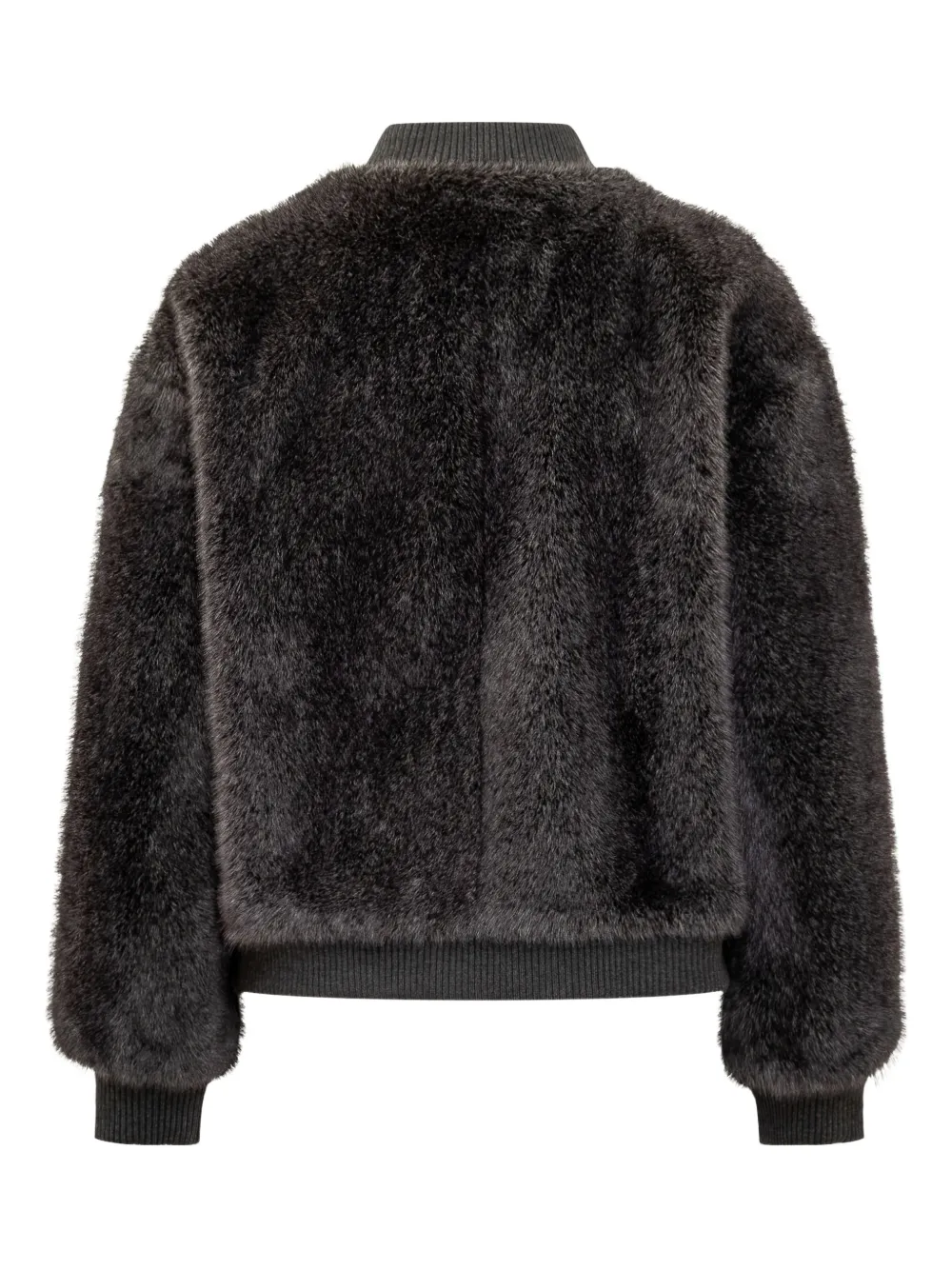 Valentini 1972 Faux-fur Bomber Jacket In Brown