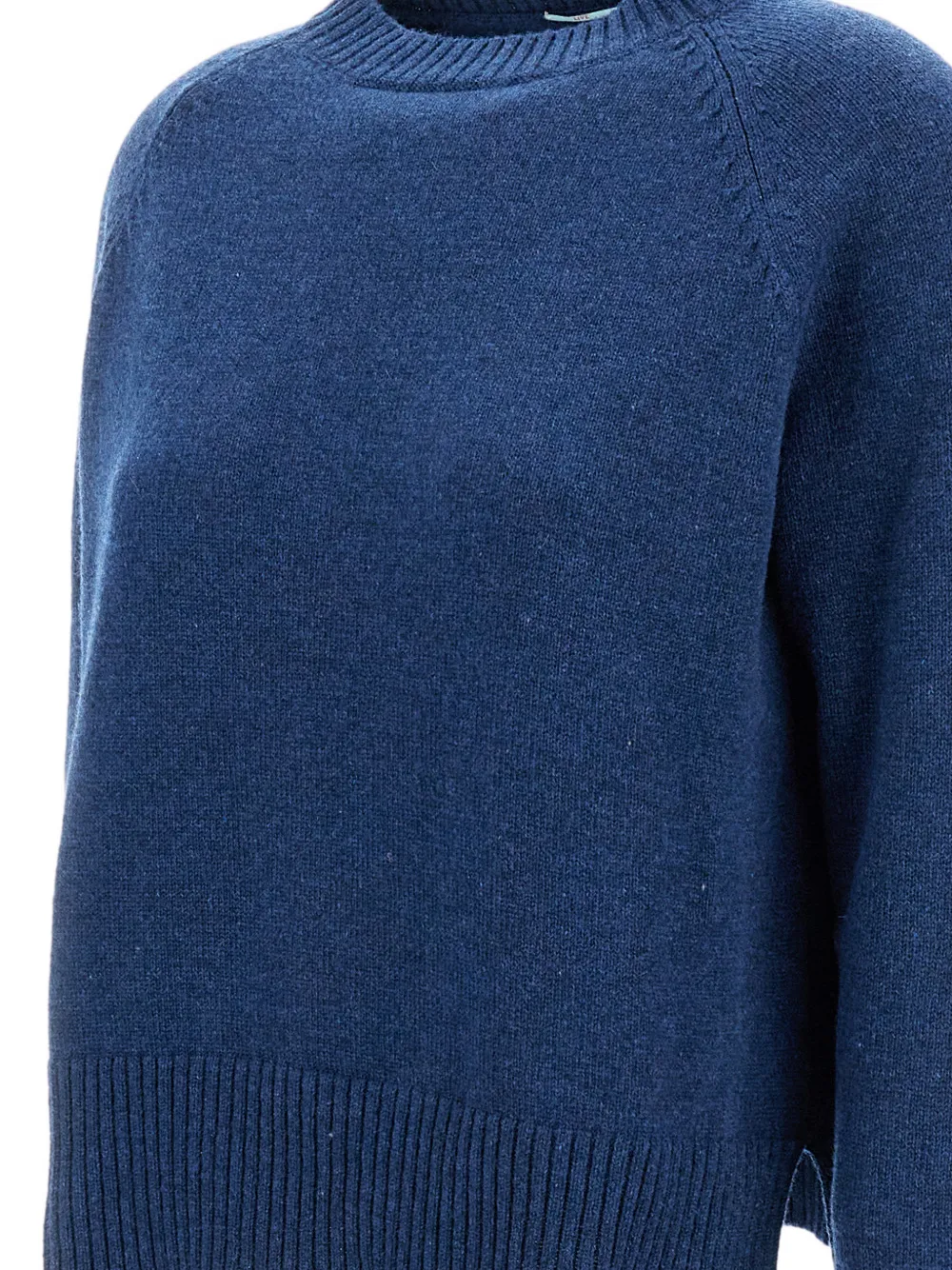  Live Ribbed-trim Crew Neck Sweater - Blue 