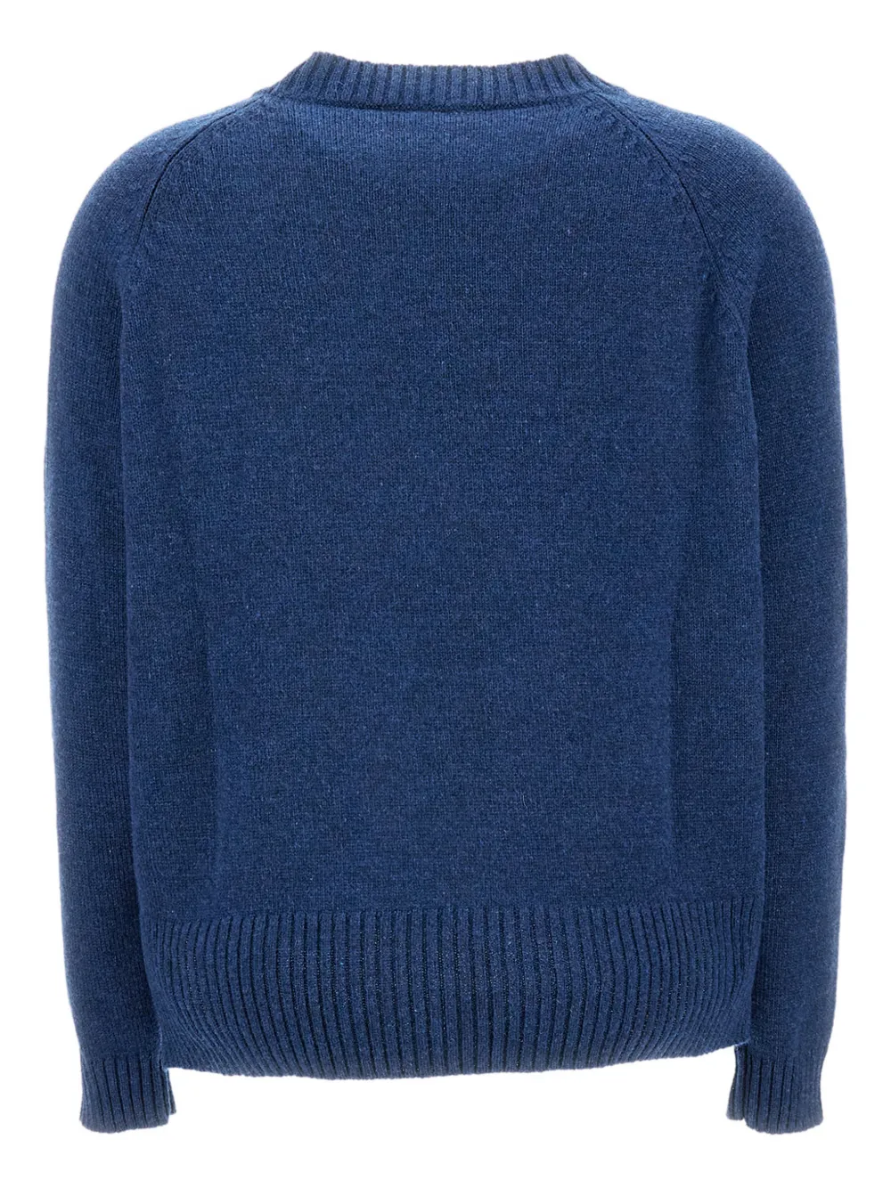  Live Ribbed-trim Crew Neck Sweater - Blue 
