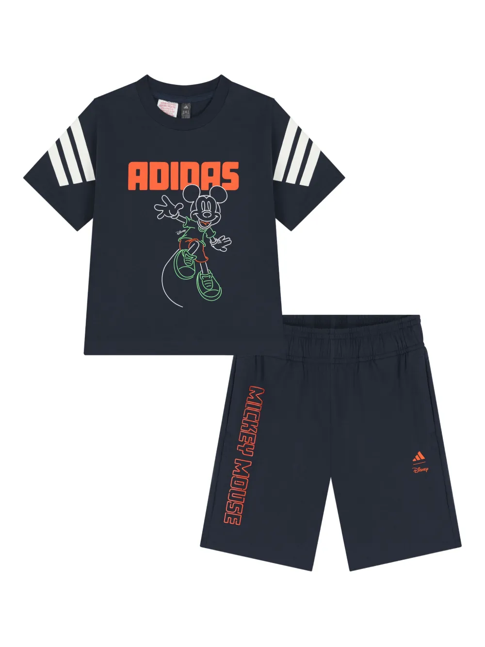 adidas Kids x Disney© Mickey Mouse logo shorts set - Blu