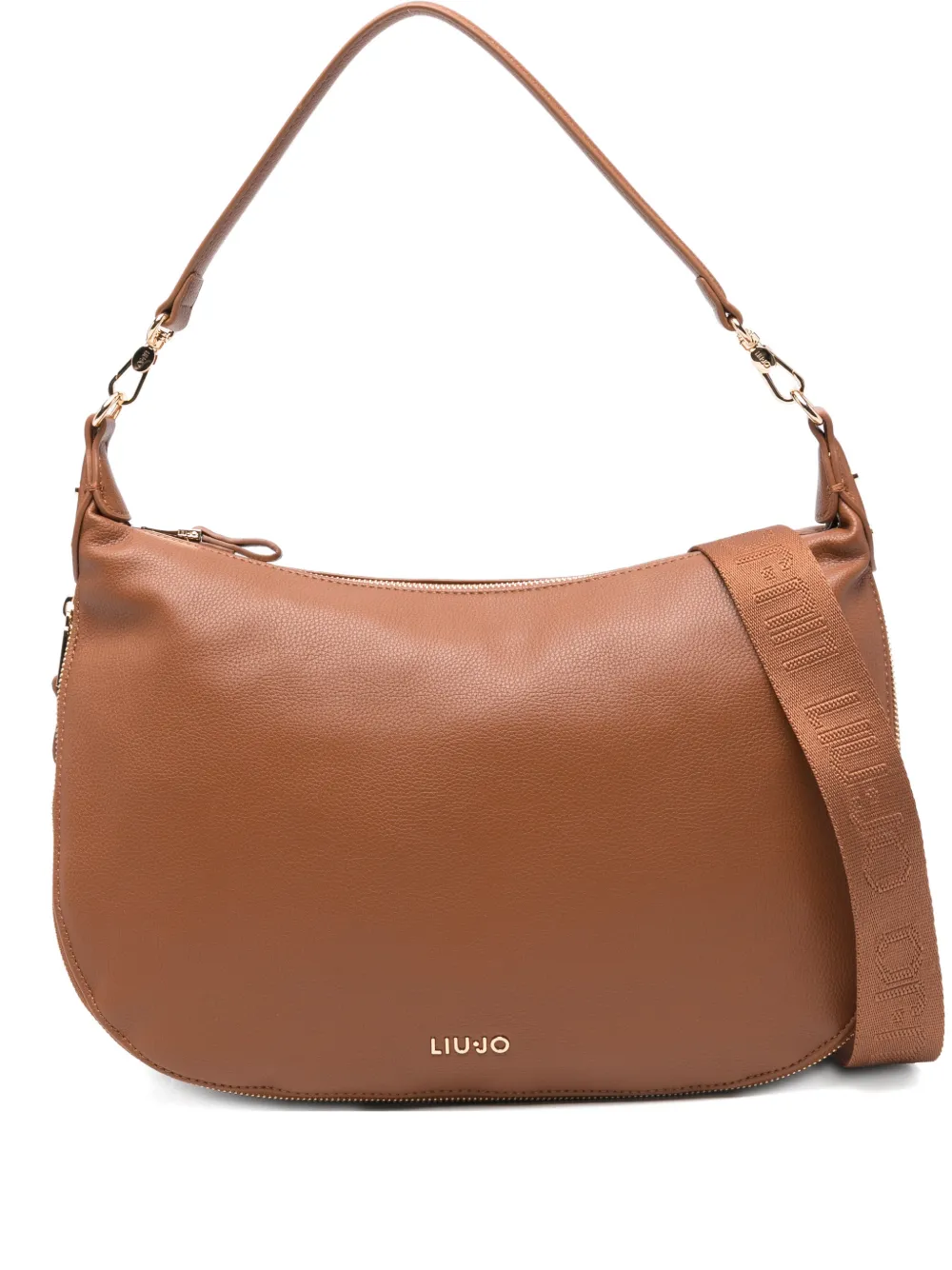 LIU JO large 39 zipped shoulder bag - Brown