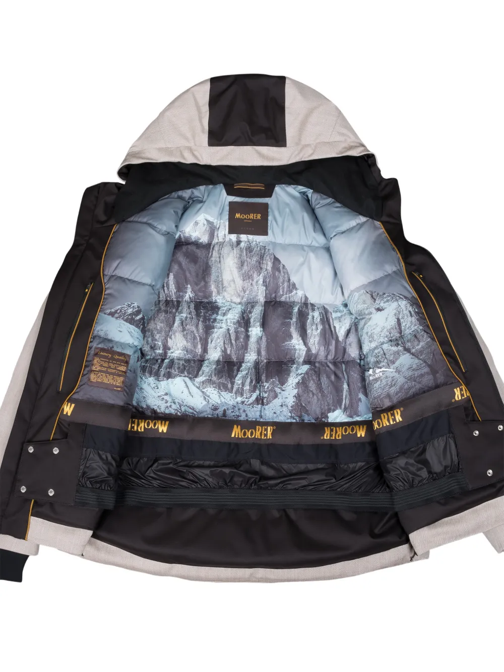 Moorer Nuvolau hooded zip jacket | Down Jackets | Image 2